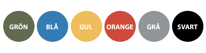 Gruslåda i olika färger