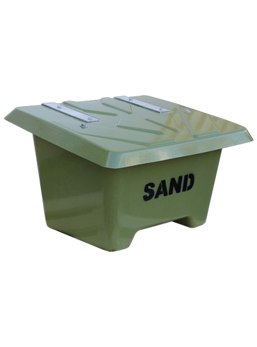 Sandbehållare och gatusandlåda på 130 liter för halkbekämpning